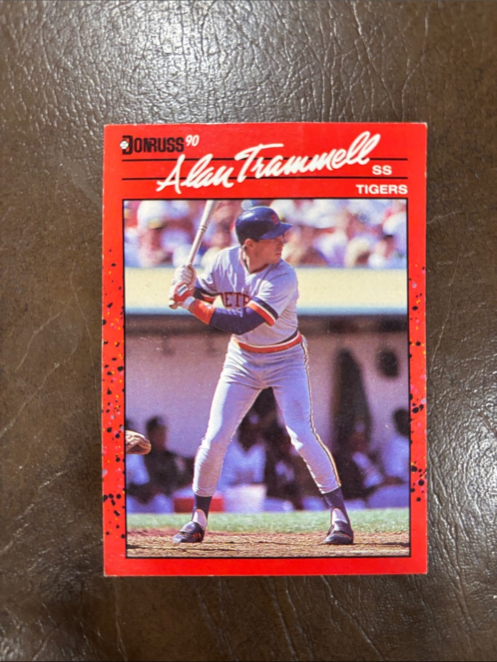 1990 Donruss Alan Trammell  "ERROR" Card #90